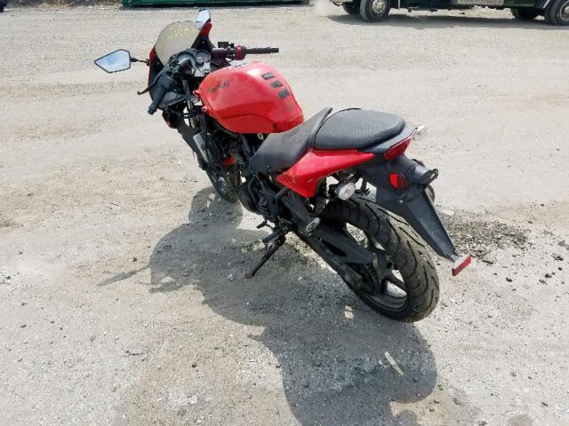 JKAEXMJ129DA32435 - 2009 KAWASAKI EX250 J RED photo 3