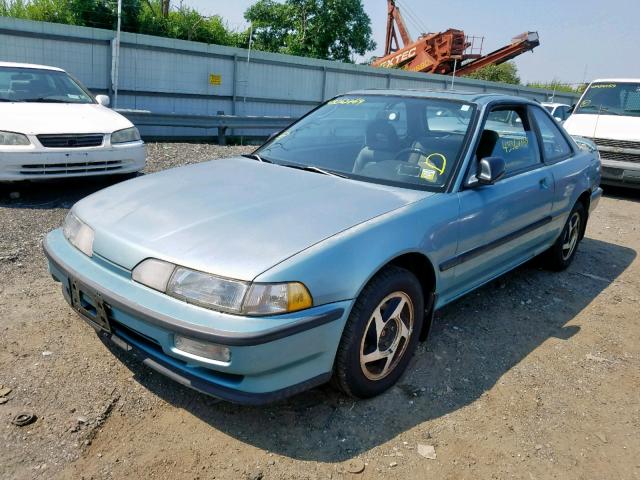 JH4DA9451LS044718 - 1990 ACURA INTEGRA LS GREEN photo 2