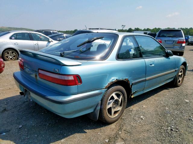 JH4DA9451LS044718 - 1990 ACURA INTEGRA LS GREEN photo 4