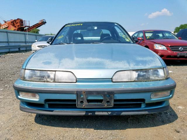 JH4DA9451LS044718 - 1990 ACURA INTEGRA LS GREEN photo 9