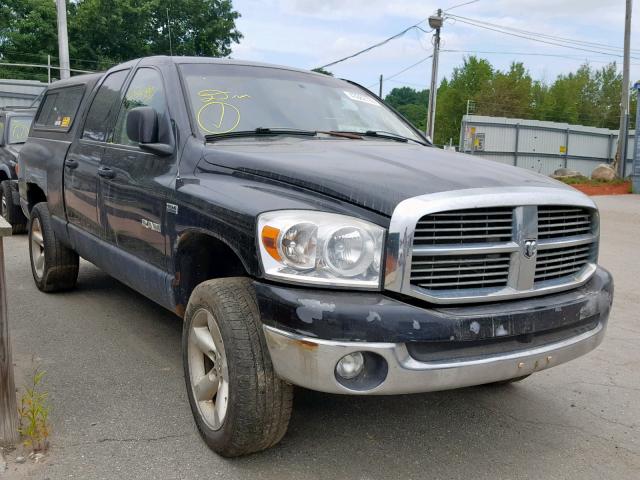 1D7HU18268S607528 - 2008 DODGE RAM 1500 S BLACK photo 1