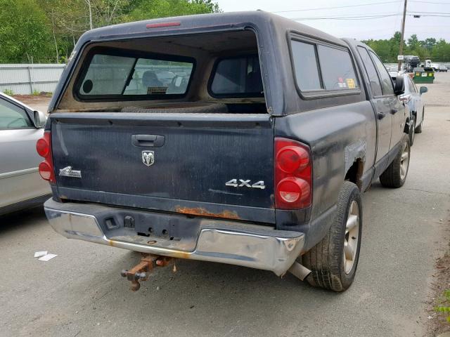 1D7HU18268S607528 - 2008 DODGE RAM 1500 S BLACK photo 4