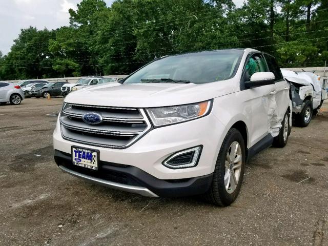 2FMPK3J9XGBB58972 - 2016 FORD EDGE SEL WHITE photo 2