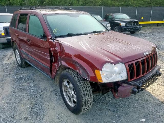 1J8GR48KX7C652143 - 2007 JEEP GRAND CHER BURGUNDY photo 1