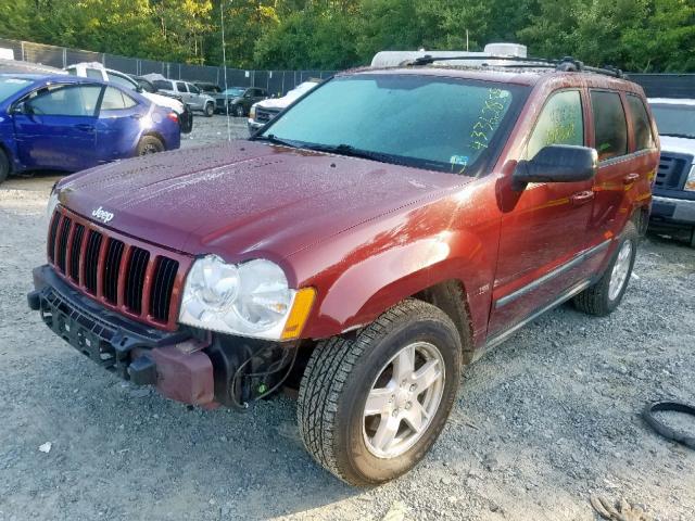 1J8GR48KX7C652143 - 2007 JEEP GRAND CHER BURGUNDY photo 2