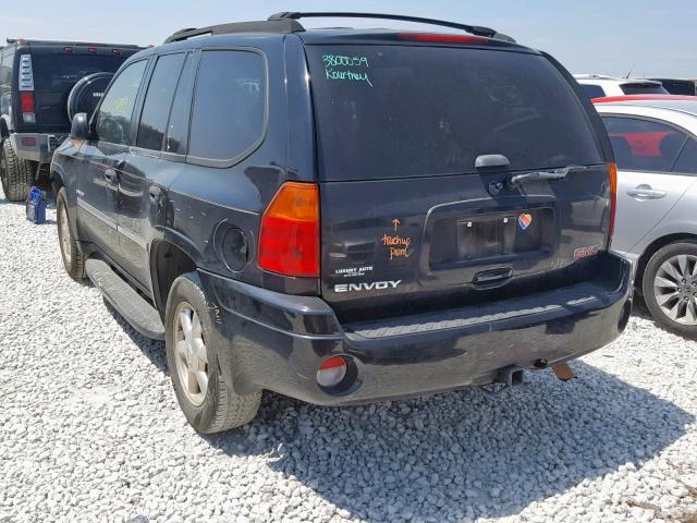 1GKDS13S262257175 - 2006 GMC ENVOY BLACK photo 3