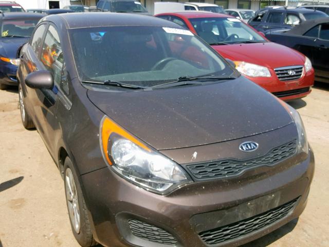 KNADN5A36D6119860 - 2013 KIA RIO EX BLACK photo 1