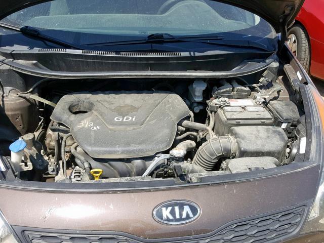 KNADN5A36D6119860 - 2013 KIA RIO EX BLACK photo 7