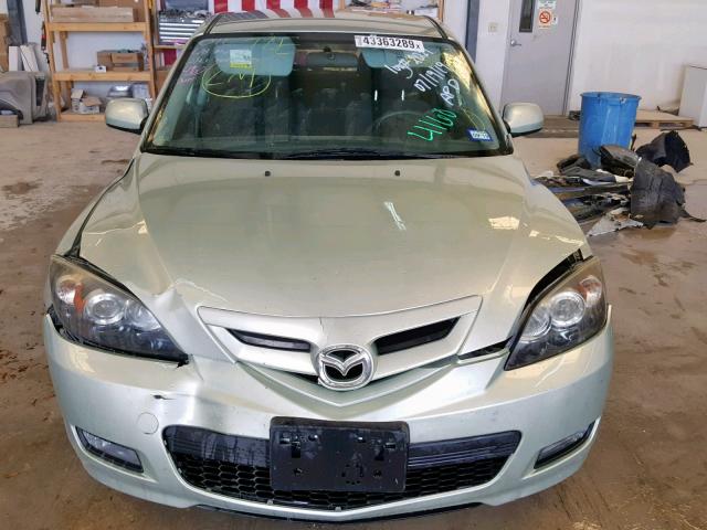 JM1BK343191245244 - 2009 MAZDA 3 S GREEN photo 9