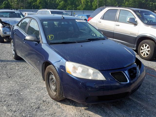 1G2ZF57B584301821 - 2008 PONTIAC G6 VALUE L BLUE photo 1