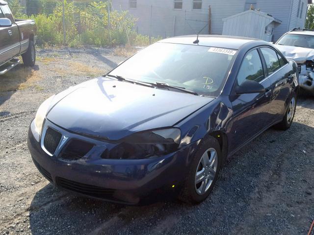 1G2ZF57B584301821 - 2008 PONTIAC G6 VALUE L BLUE photo 2