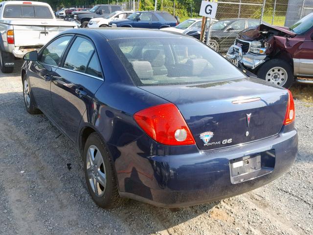 1G2ZF57B584301821 - 2008 PONTIAC G6 VALUE L BLUE photo 3