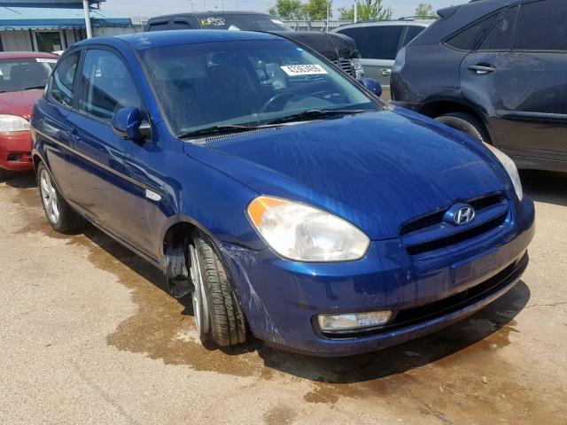 KMHCN36C57U034161 - 2007 HYUNDAI ACCENT SE BLUE photo 1