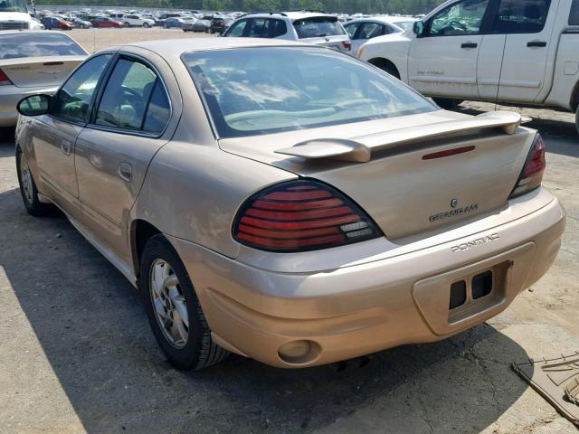 1G2NF52E83C301245 - 2003 PONTIAC GRAND AM S BEIGE photo 3