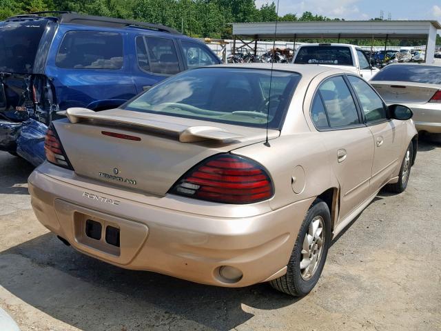 1G2NF52E83C301245 - 2003 PONTIAC GRAND AM S BEIGE photo 4