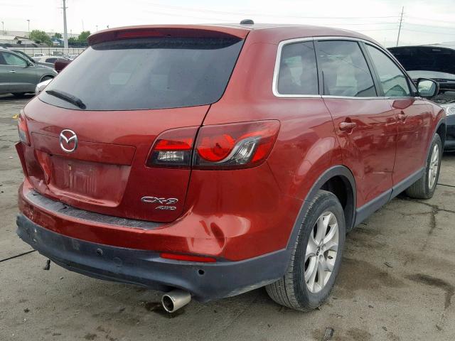 JM3TB3CV1D0407306 - 2013 MAZDA CX-9 TOURI BURGUNDY photo 4