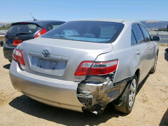 4T1BE46K57U187793 - 2007 TOYOTA CAMRY NEW SILVER photo 4