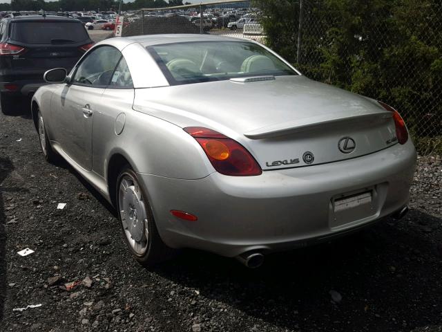 JTHFN48Y120013872 - 2002 LEXUS SC 430 SILVER photo 3