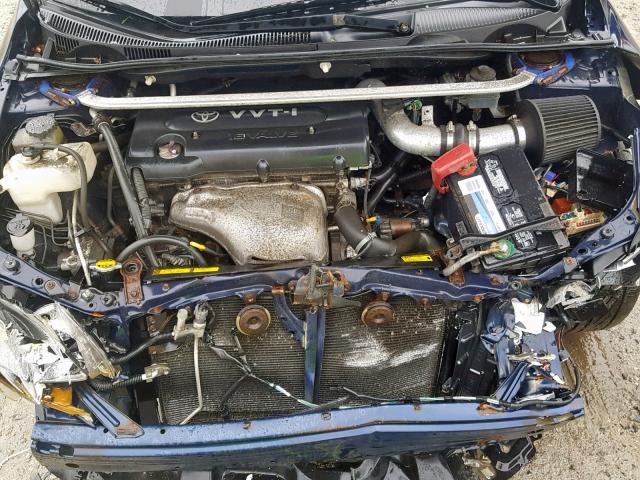 JTKDE177360138936 - 2006 TOYOTA SCION TC BLUE photo 7