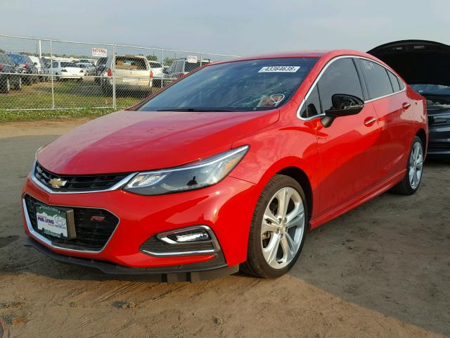 1G1BG5SM6G7294483 - 2016 CHEVROLET CRUZE PREM RED photo 2