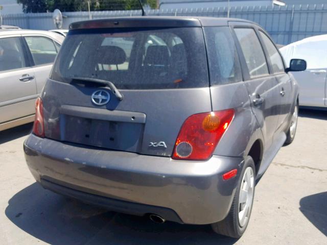 JTKKT624250124869 - 2005 TOYOTA SCION XA GRAY photo 4