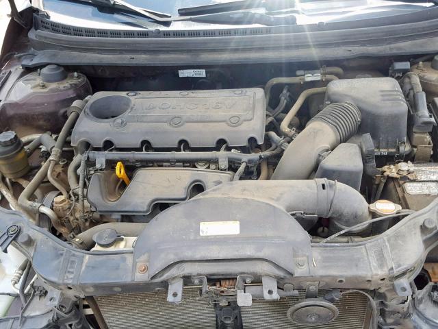 KNAFU4A29A5837286 - 2010 KIA FORTE EX BROWN photo 7