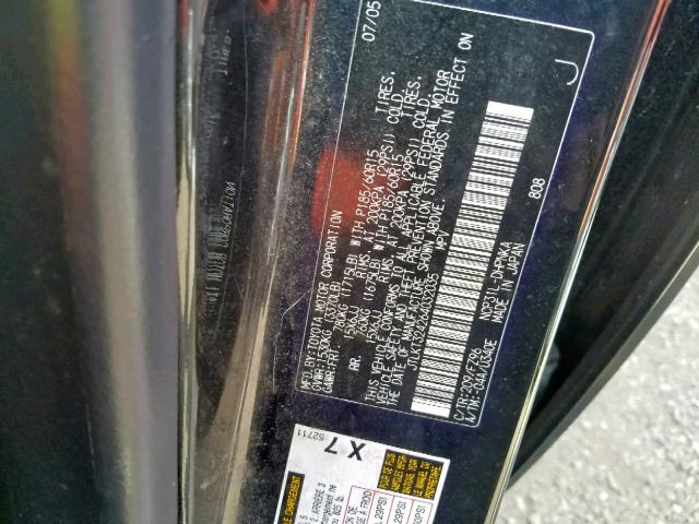 JTLKT324264032035 - 2006 TOYOTA SCION XB 黑色 照片 10