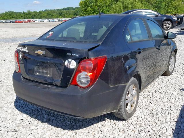 1G1JA5SH4C4138924 - 2012 CHEVROLET SONIC LS 黑色 照片 4