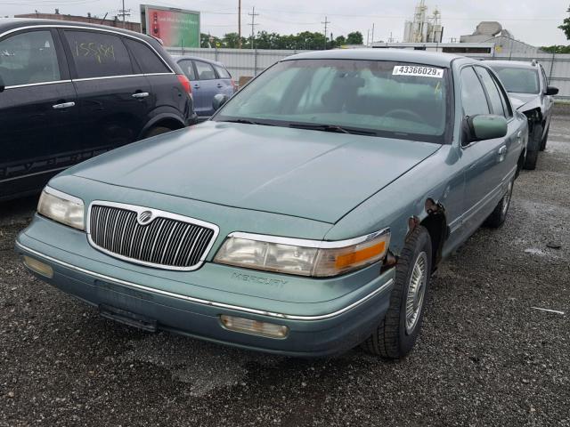 2MELM74WXVX709289 - 1997 MERCURY GRAND MARQ GREEN photo 2