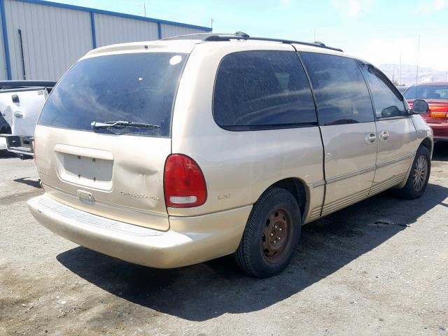 1C4GP54L0XB536537 - 1999 CHRYSLER TOWN & COU GOLD photo 4