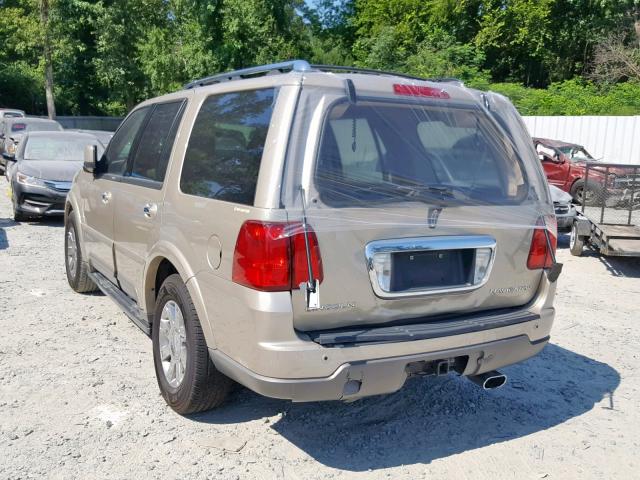 5LMFU27R24LJ25786 - 2004 LINCOLN NAVIGATOR ოქროსფერი ფოტო 3