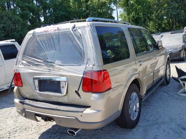 5LMFU27R24LJ25786 - 2004 LINCOLN NAVIGATOR ოქროსფერი ფოტო 4