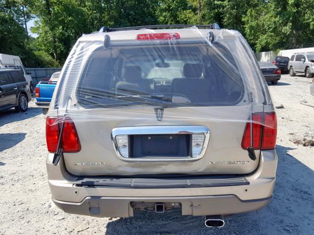 5LMFU27R24LJ25786 - 2004 LINCOLN NAVIGATOR ოქროსფერი ფოტო 9