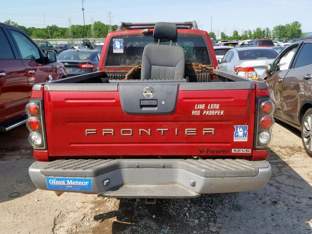 1N6ED29Y03C420811 - 2003 NISSAN FRONTIER C RED photo 6