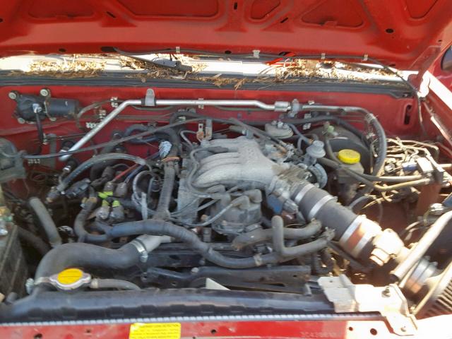 1N6ED29Y03C420811 - 2003 NISSAN FRONTIER C RED photo 7