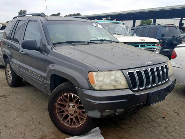 1J8GW58N42C231049 - 2002 JEEP GRAND CHER GRAY photo 1