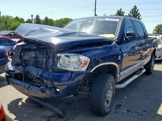 3D7KS29C57G741140 - 2007 DODGE RAM 2500 BLUE photo 2