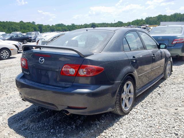 1YVHP84D045N82906 - 2004 MAZDA 6 S GRAY photo 4