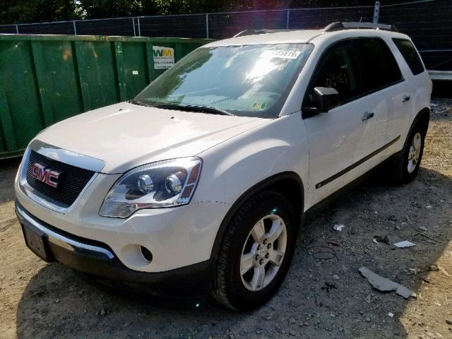 1GKLVKED6AJ142584 - 2010 GMC ACADIA SL WHITE photo 2