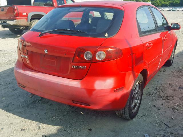 KL5JD66Z58K754115 - 2008 SUZUKI RENO BASE RED photo 4