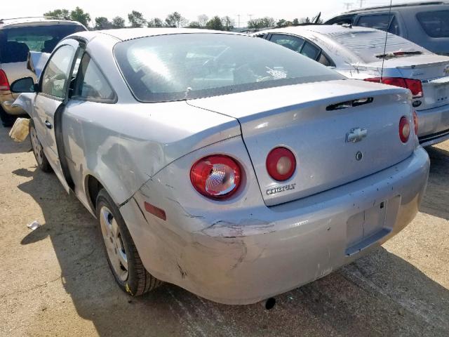 1G1AK12F957600920 - 2005 CHEVROLET COBALT SILVER photo 3