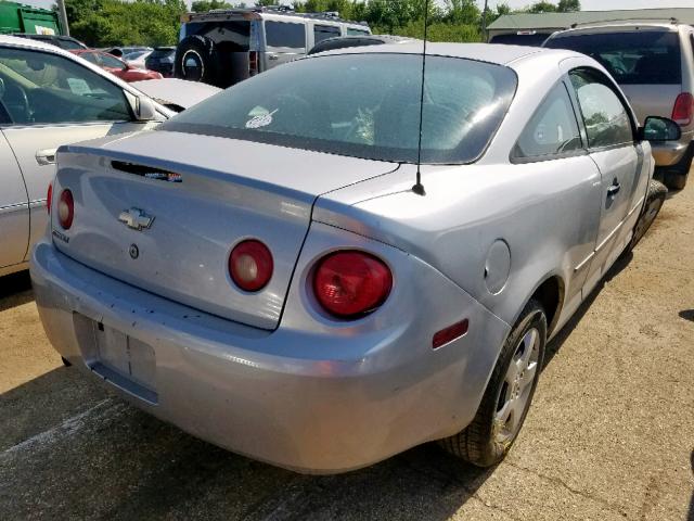 1G1AK12F957600920 - 2005 CHEVROLET COBALT SILVER photo 4