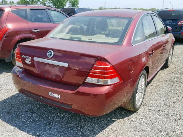 1MEFM42126G614266 - 2006 MERCURY MONTEGO PR 栗色 照片 4