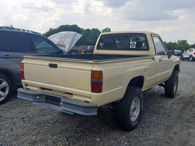 JT4RN50R2H0263624 - 1987 TOYOTA PICKUP 1/2 TAN photo 4