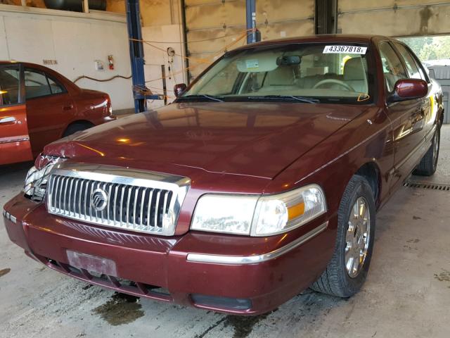 2MEFM75V46X643648 - 2006 MERCURY GRAND MARQ BURGUNDY photo 2