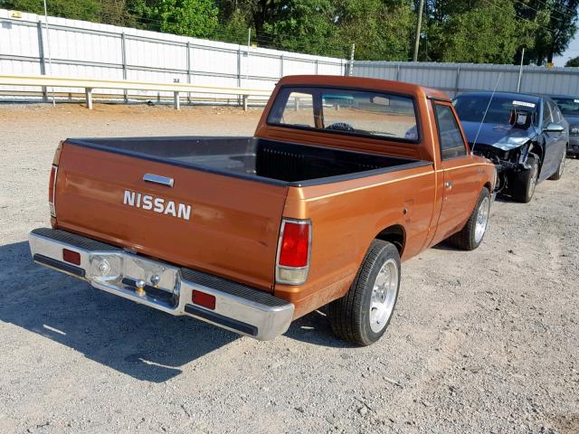 JN6ND01S1GW113843 - 1986 NISSAN 720 ORANGE photo 4