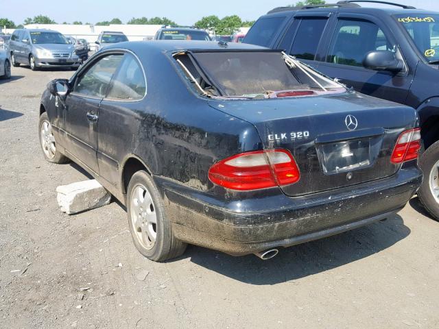 WDBLJ65GX1F165330 - 2001 MERCEDES-BENZ CLK 320 BLACK photo 3