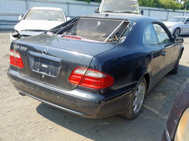 WDBLJ65GX1F165330 - 2001 MERCEDES-BENZ CLK 320 BLACK photo 4