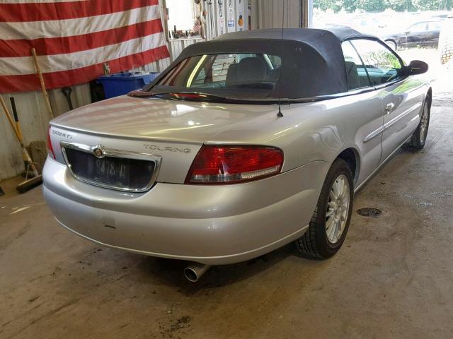 1C3EL55R15N628875 - 2005 CHRYSLER SEBRING TO SILVER photo 4