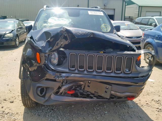 ZACCJBCB2HPE54999 - 2017 JEEP RENEGADE T BLACK photo 9